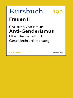 cover image of Anti-Genderismus